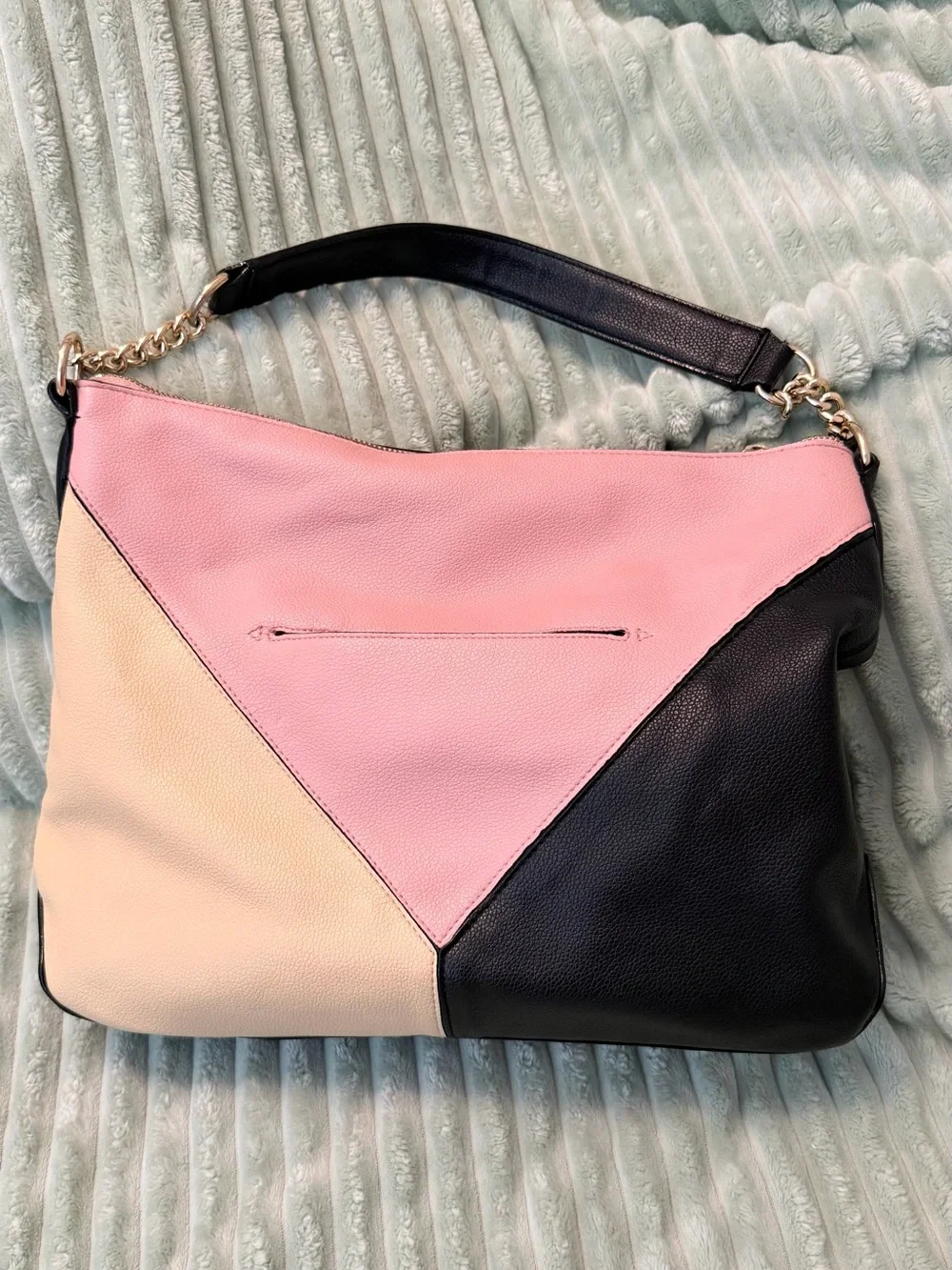 Victoria's Secret Pink, Black & Cream Shoulder Hobo Bag